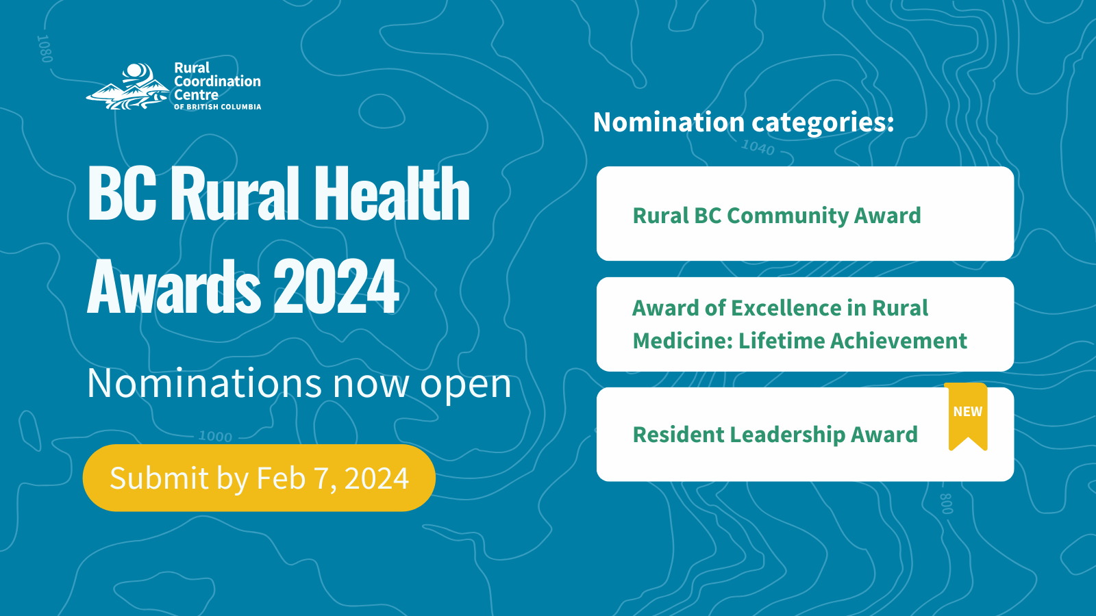 BC Rural Health Awards 2024 Nominations Now Open!